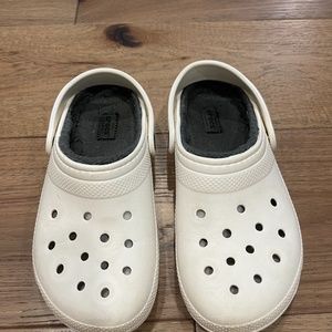 White Kids Crocs